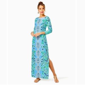 Lilly Pulitzer UPF 50 Chilly Lilly Seralina Maxi Dress